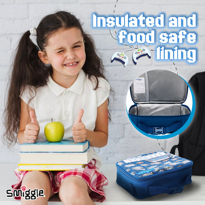 Smiggle NE LBOX SQ ATTACH ID FLY HI FLY HI NAVY | Lunchbag