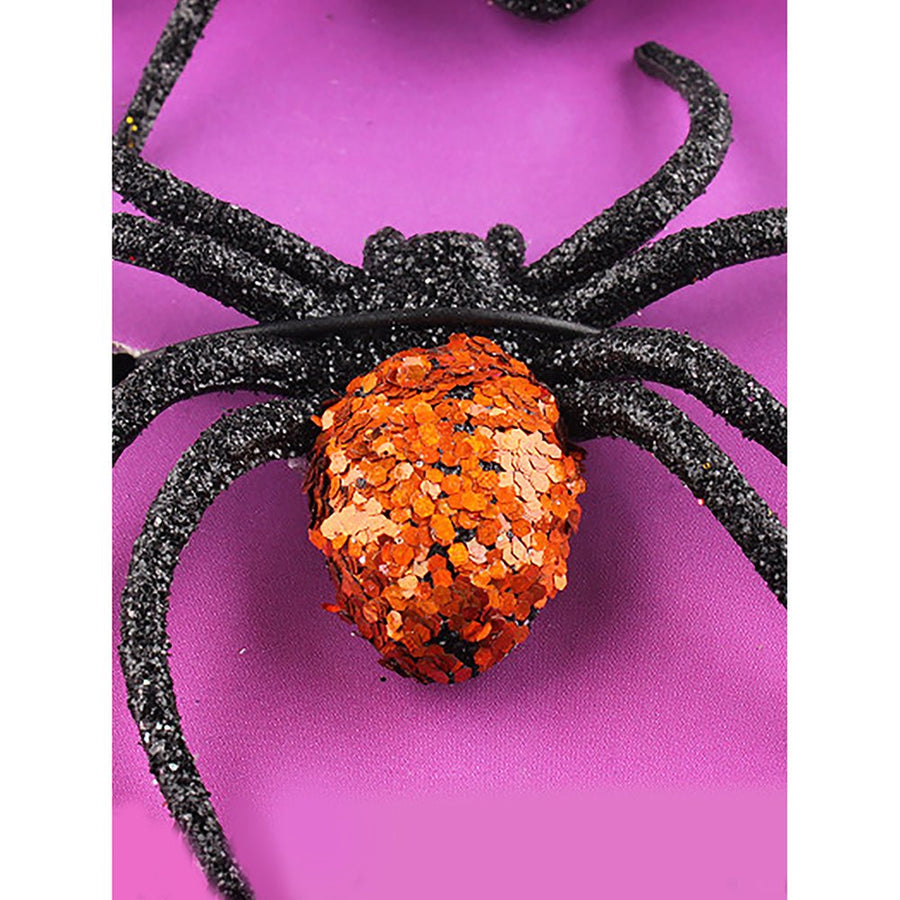 6pcs Pack of Glitter Spider Spooky Halloween theme Table/wall Décor & Craft accessory - Little Surprise Box6pcs Pack of Glitter Spider Spooky Halloween theme Table/wall Décor & Craft accessory