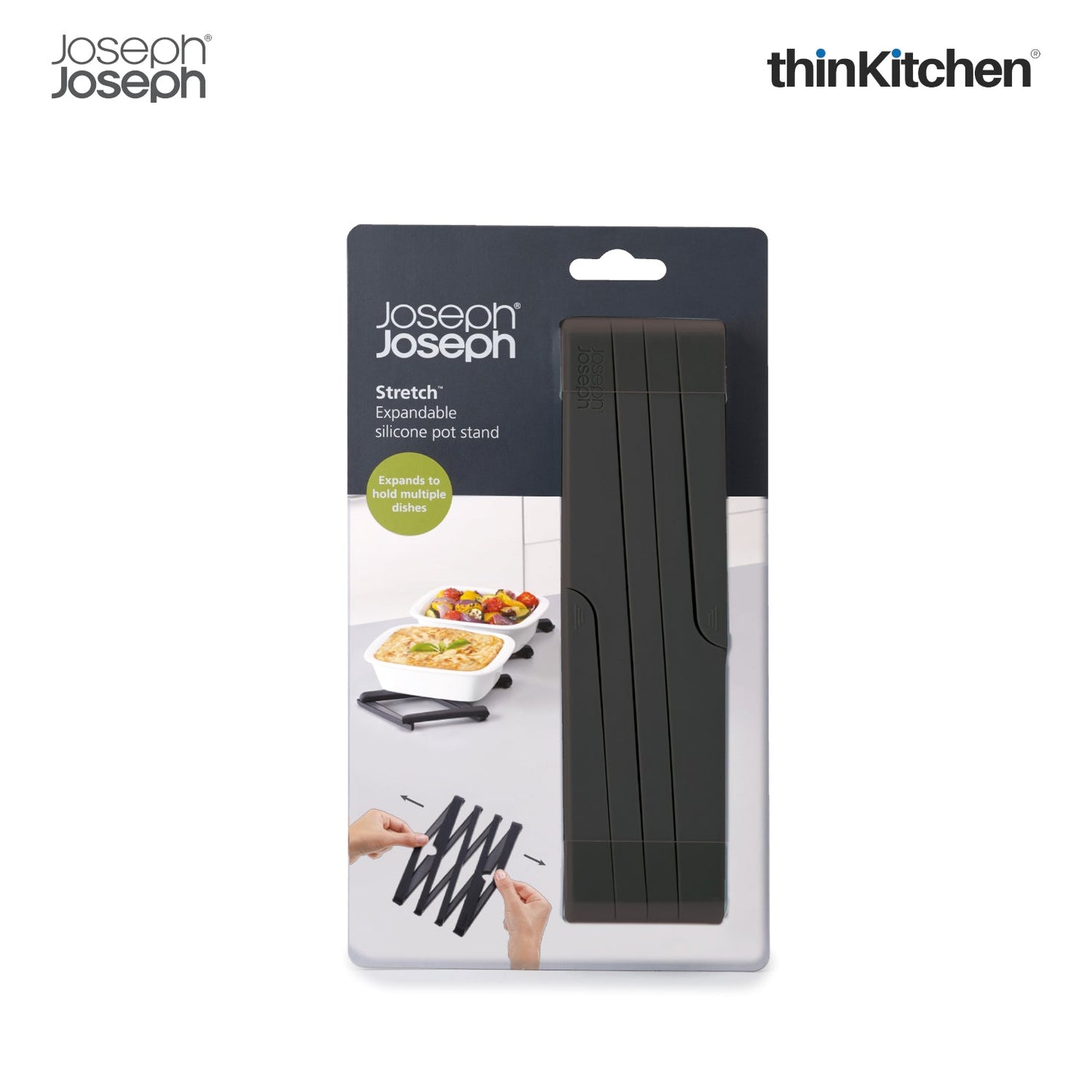 thinKitchen™ Joseph Joseph Stretch Expandable Trivet - Black