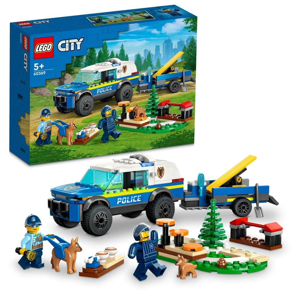 LEGO City Mobile Police Dog Training Building Toy Set| 5+ Years