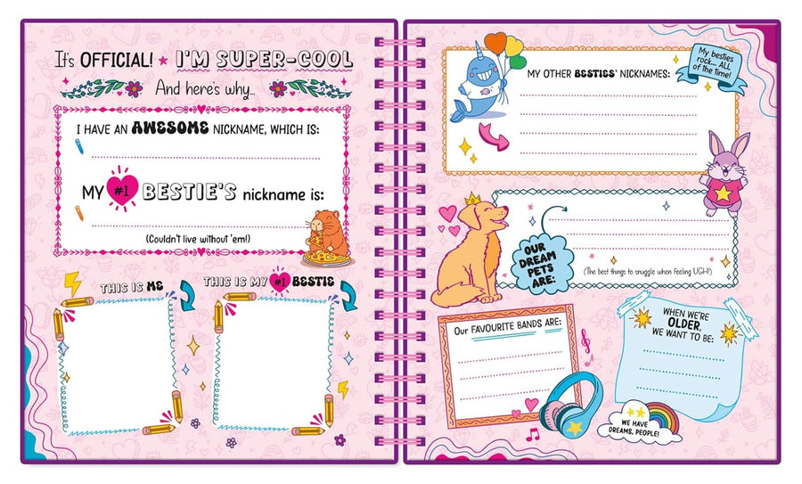 My Book About Me and My Besties | Journal for Ages 8+