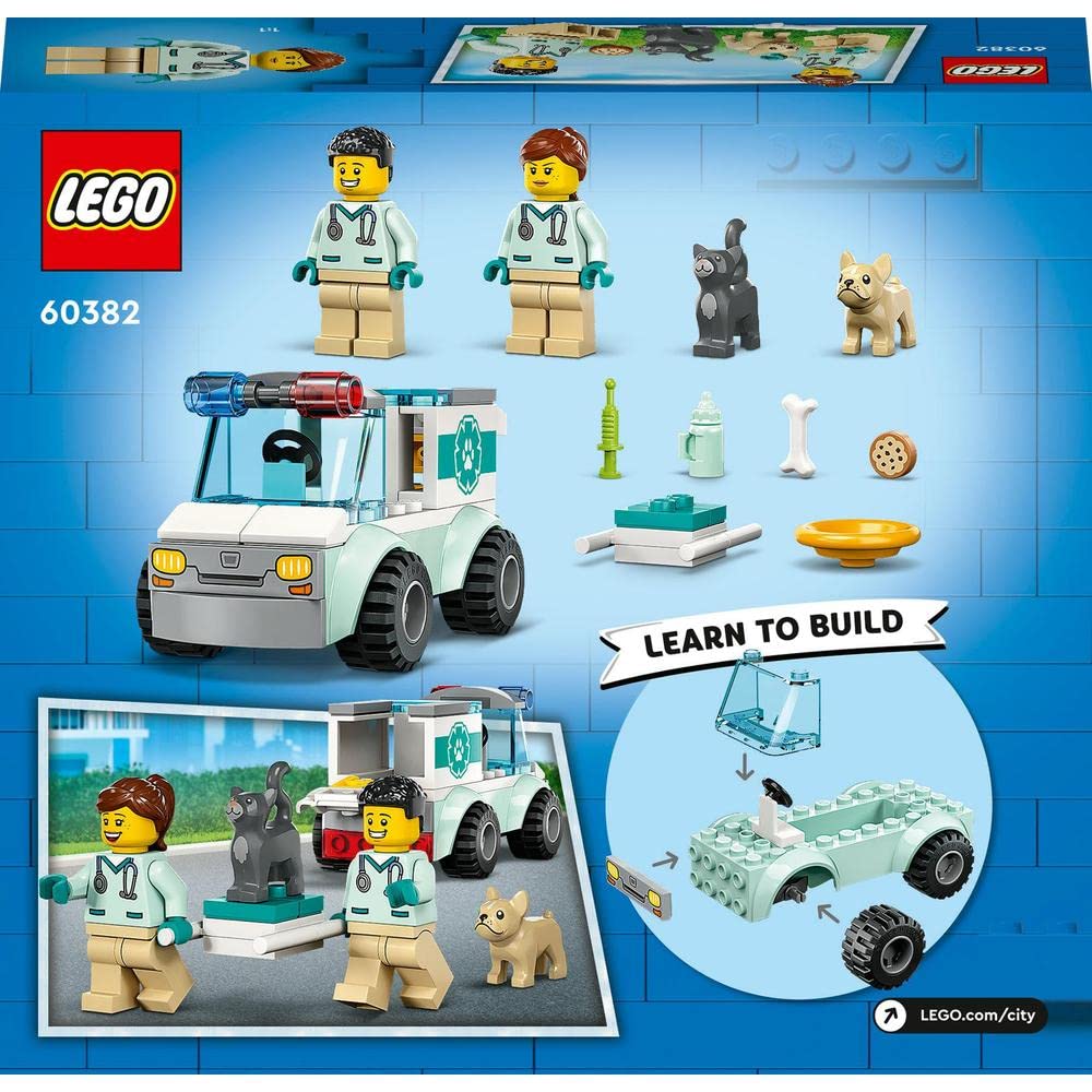 LEGO City Vet Van Rescue Building Toy Set