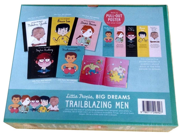 Trailblazing Men 5 Book Boxed Gift Set : Muhammad Ali, David Bowie, Stephen Hawking, Bruce Lee and Mahatma Gandhi