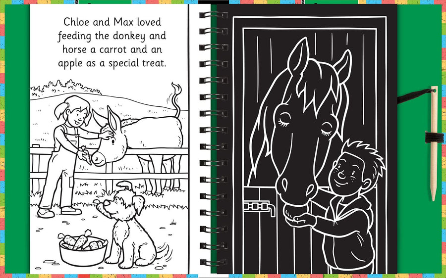 Scratch and Draw: Farm Animals | 5 Years & Up
