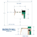 BYD Buckley Hill Playtower with Swing and Slide