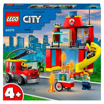 LEGO City Fire Station & Fire Engine Building Toy Set | 4 Yrs+