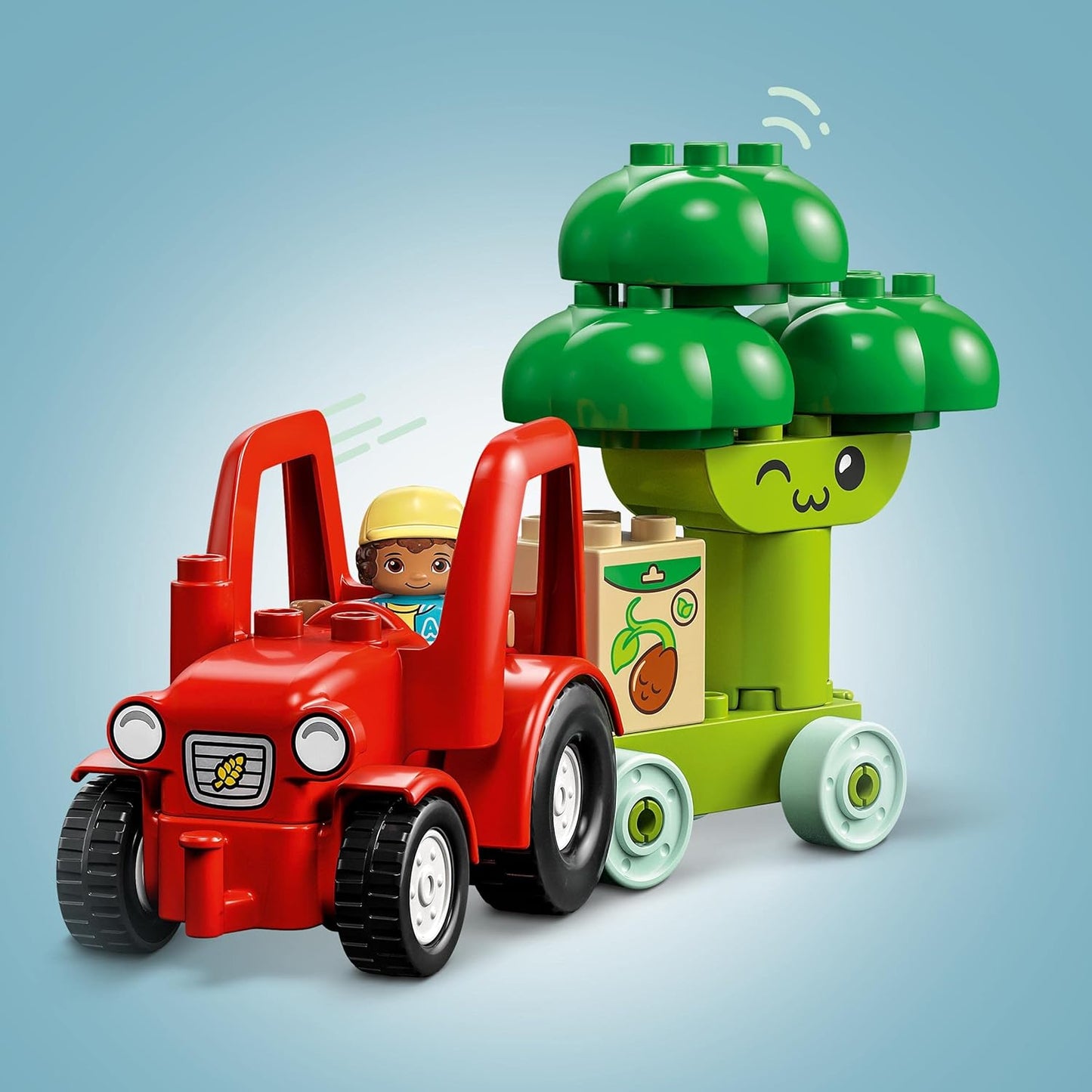LEGO Duplo My First Fruit and Vegetable Tractor 10982 Building Toy Set (19 Pieces)|Multicolor | 18months+