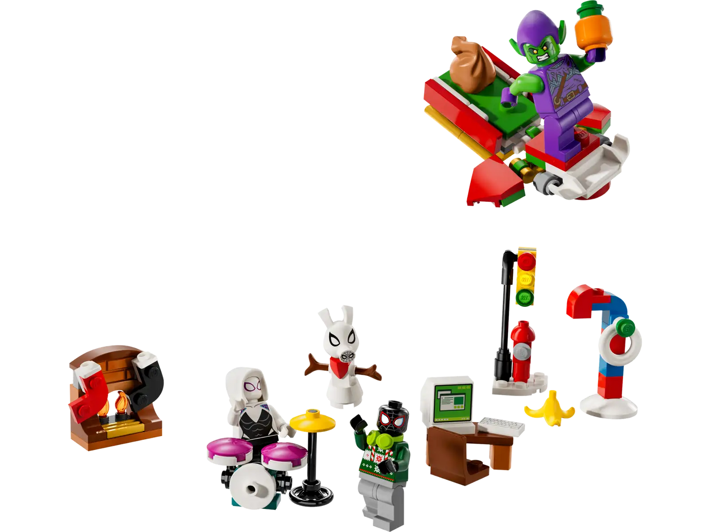 LEGO Marvel Spider-Man Advent Calendar 2024 for Kids - Christmas Advent Calendar with Mini Builds & 5 Minifigures | Ages 7+