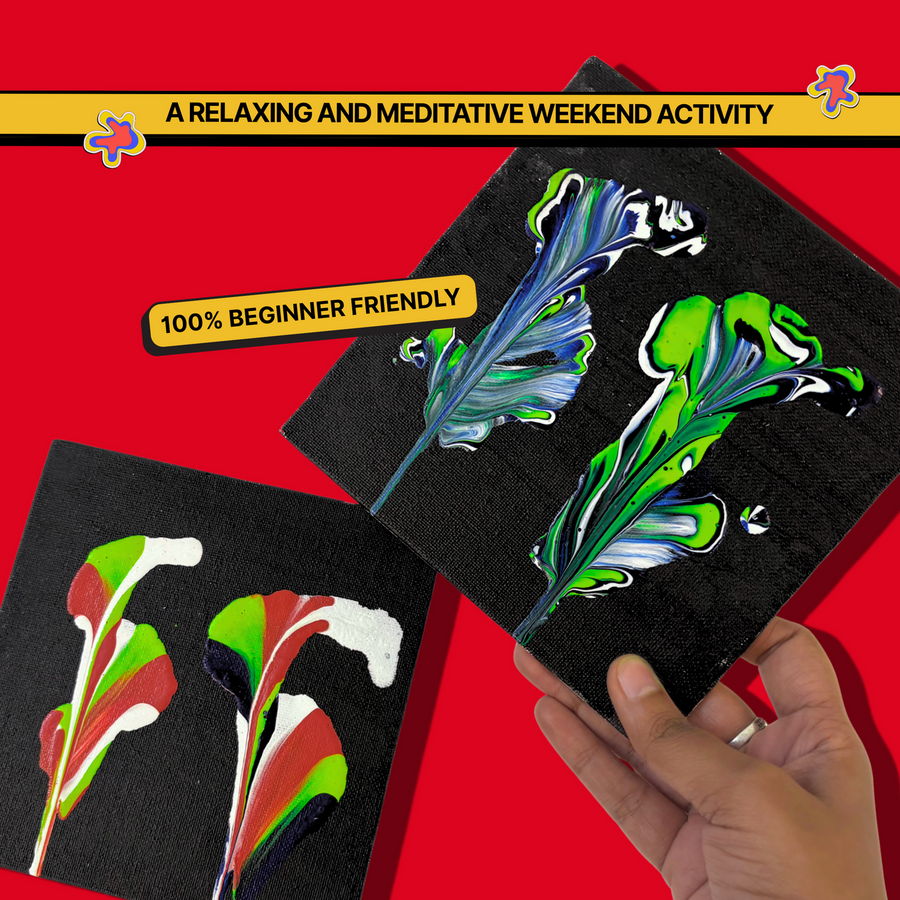 COMBO: DIY Fluid Wheel Art Kit & DIY Fluid String Art Kit