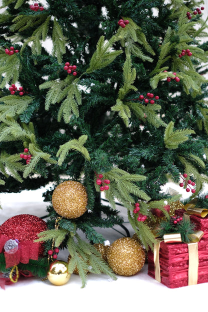 SWEN 8 feet RAZ christmas tree with cherries and dual color leaves