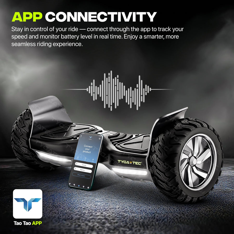 TYGATEC T6 Plus Off-Road SUV Hoverboard (APP CONNECTIVITY - White Multi Color)