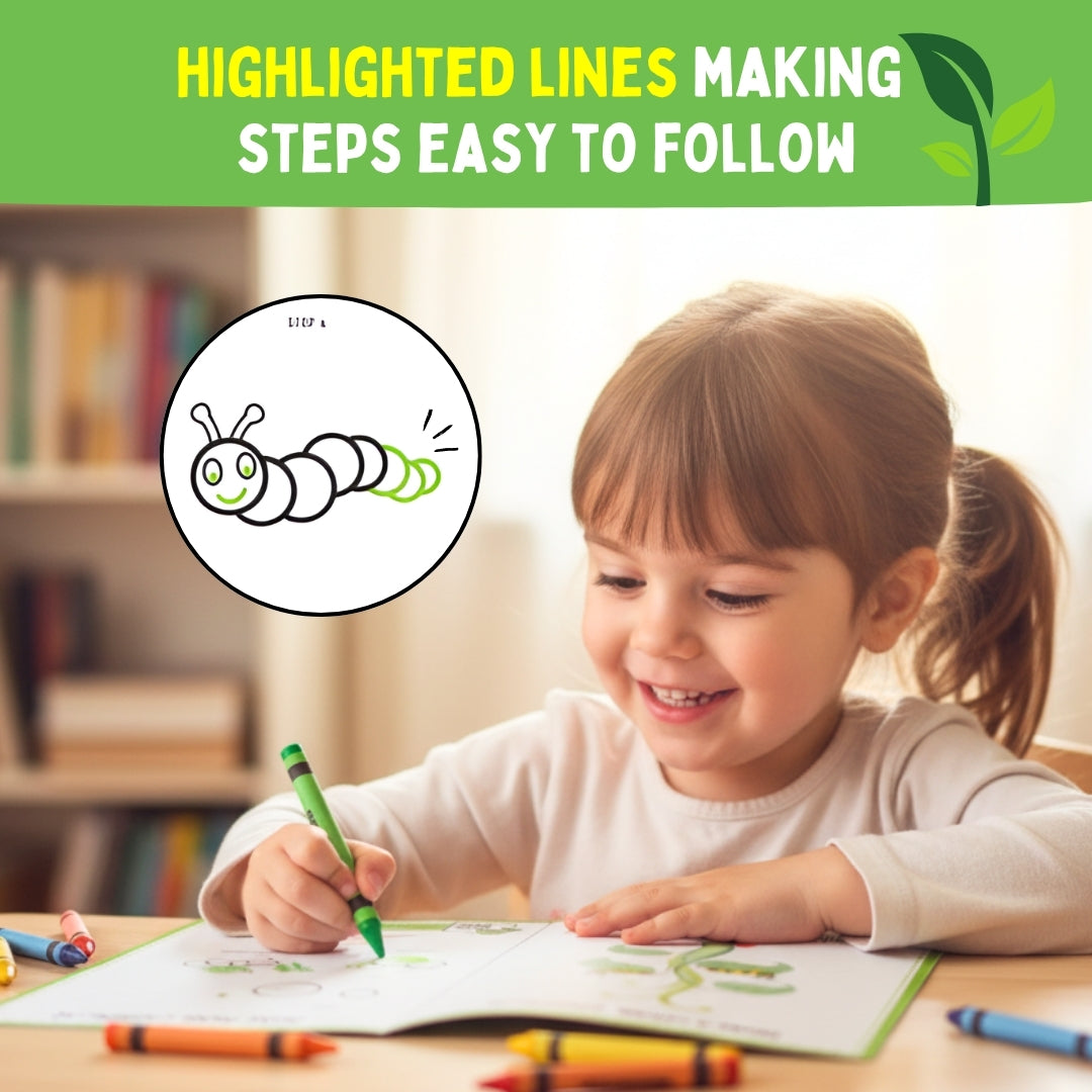 PEPPLAY STEP BY STEP DRAWING BOOK - INCREDIBLE INSECTS