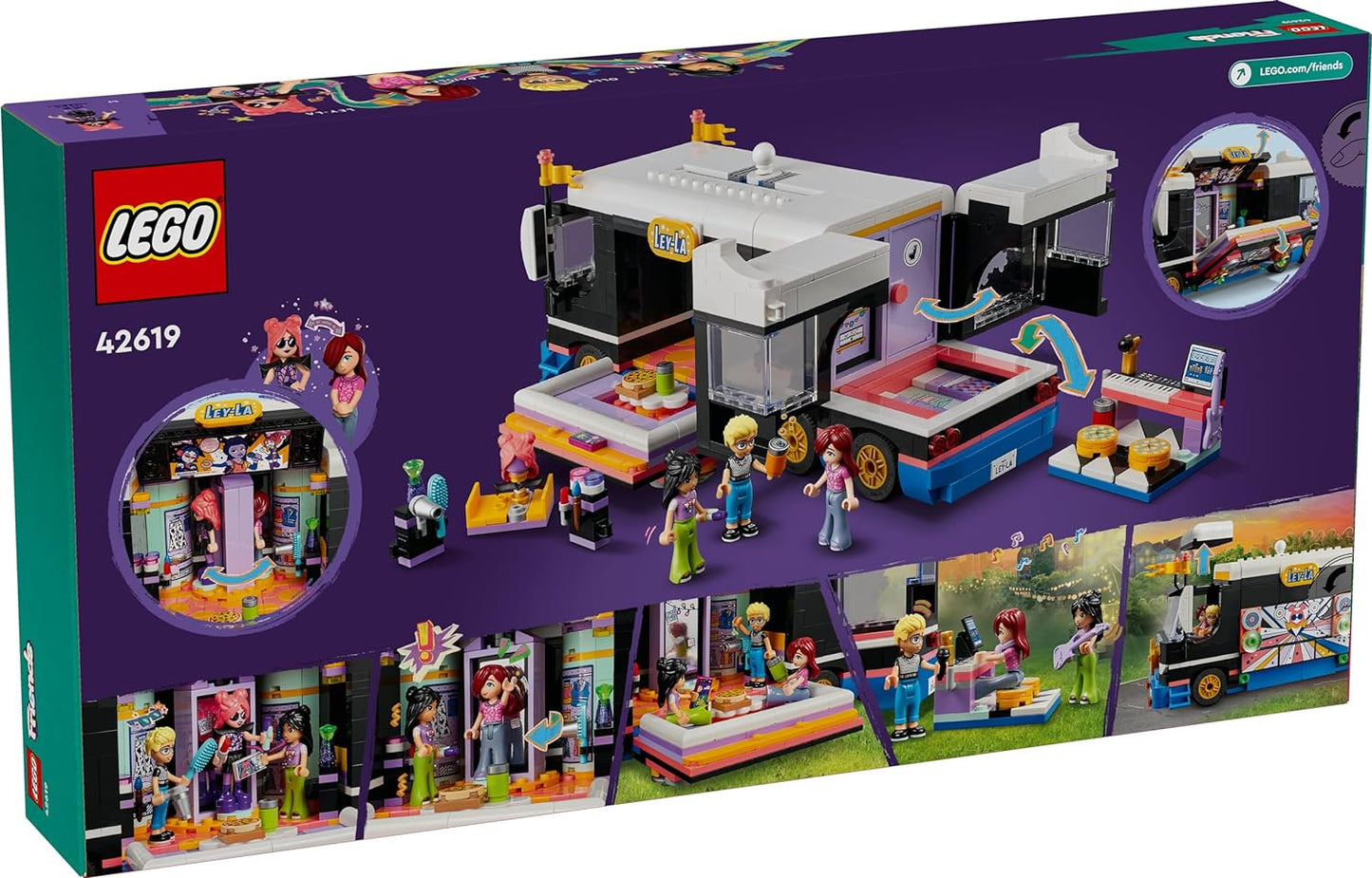 LEGO Friends Pop Star Music Tour Bus Toy | 8 Years+