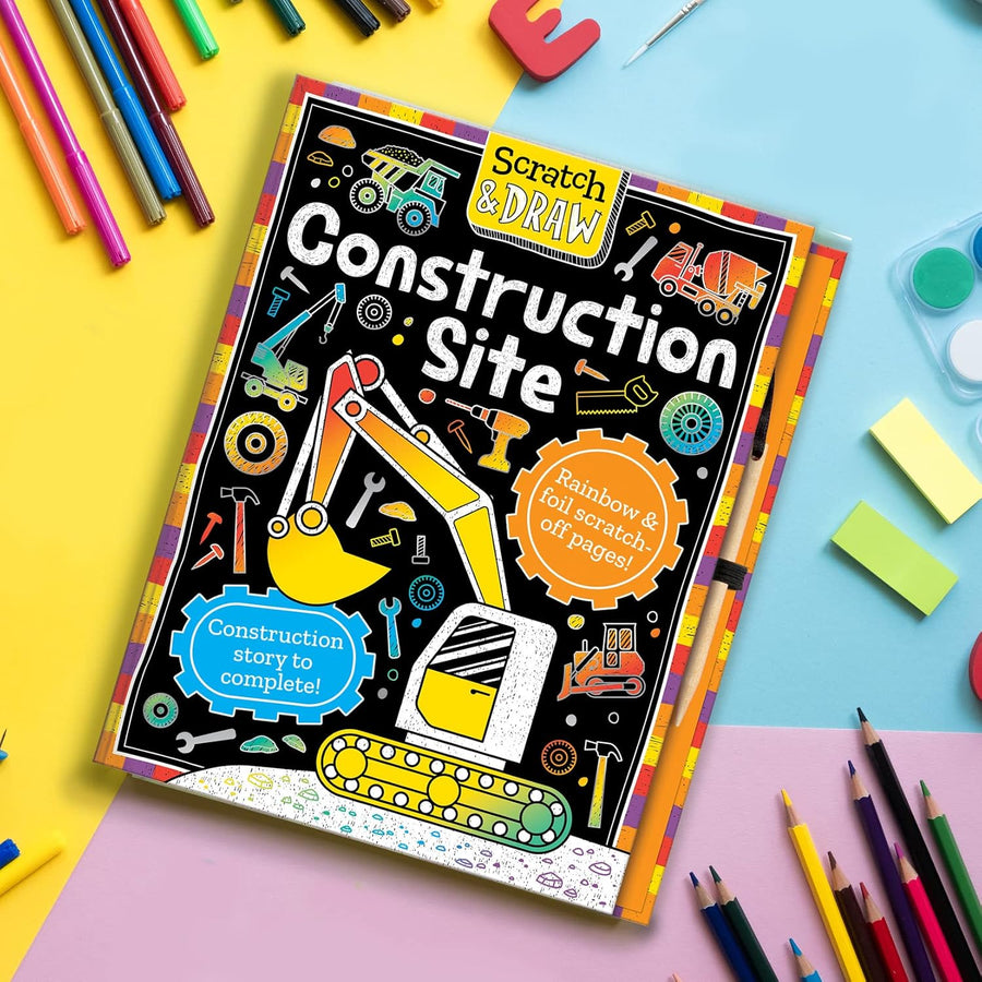 Scratch and Draw: Construction Site | 5 Years & Up