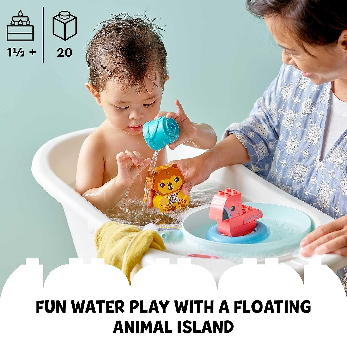 LEGO DUPLO My First Bath Time Fun: Floating Animal Island | 18 months +