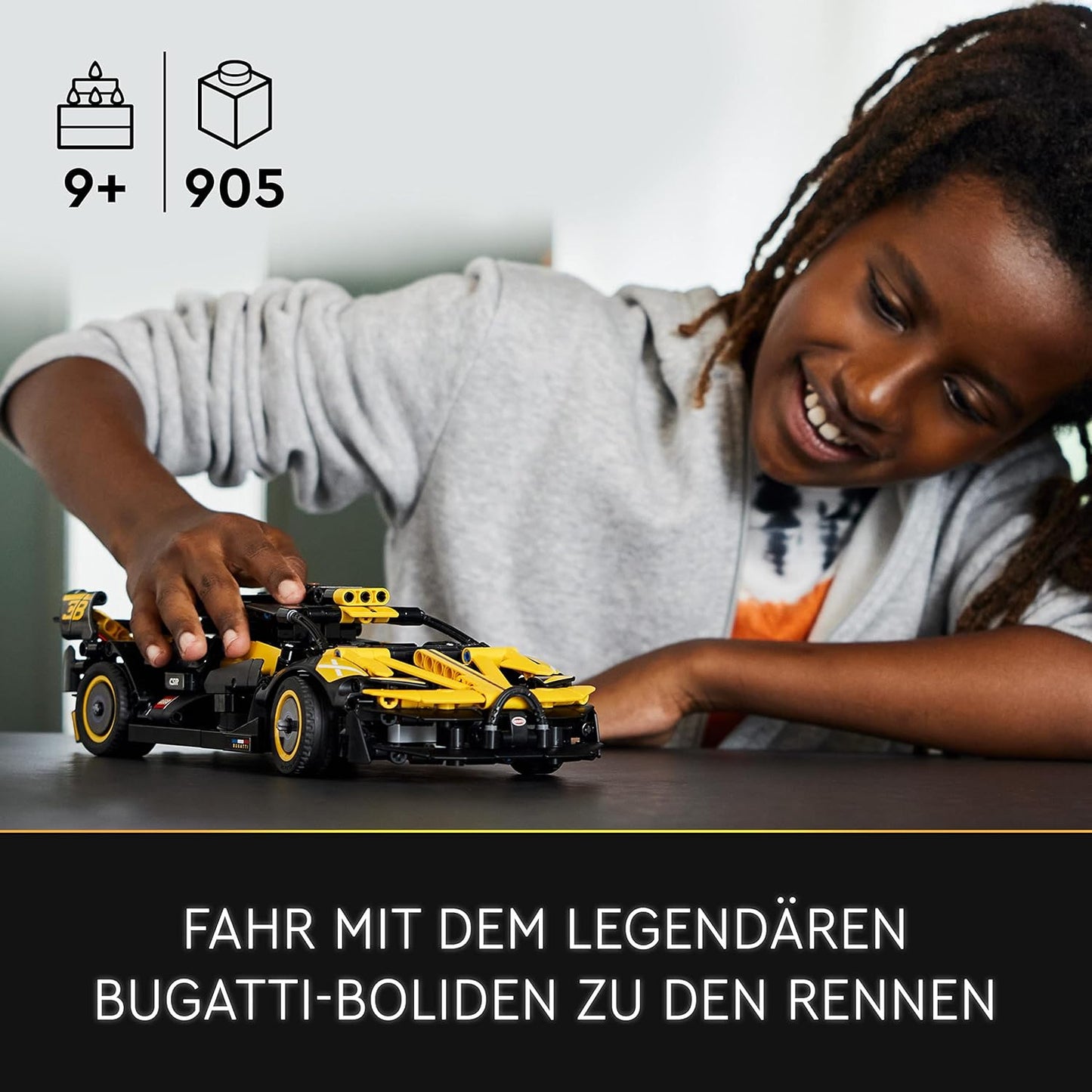 LEGO Technic Bugatti Bolide 42151 Building Toy Set (905 Pcs),Multicolor | 9 Years+