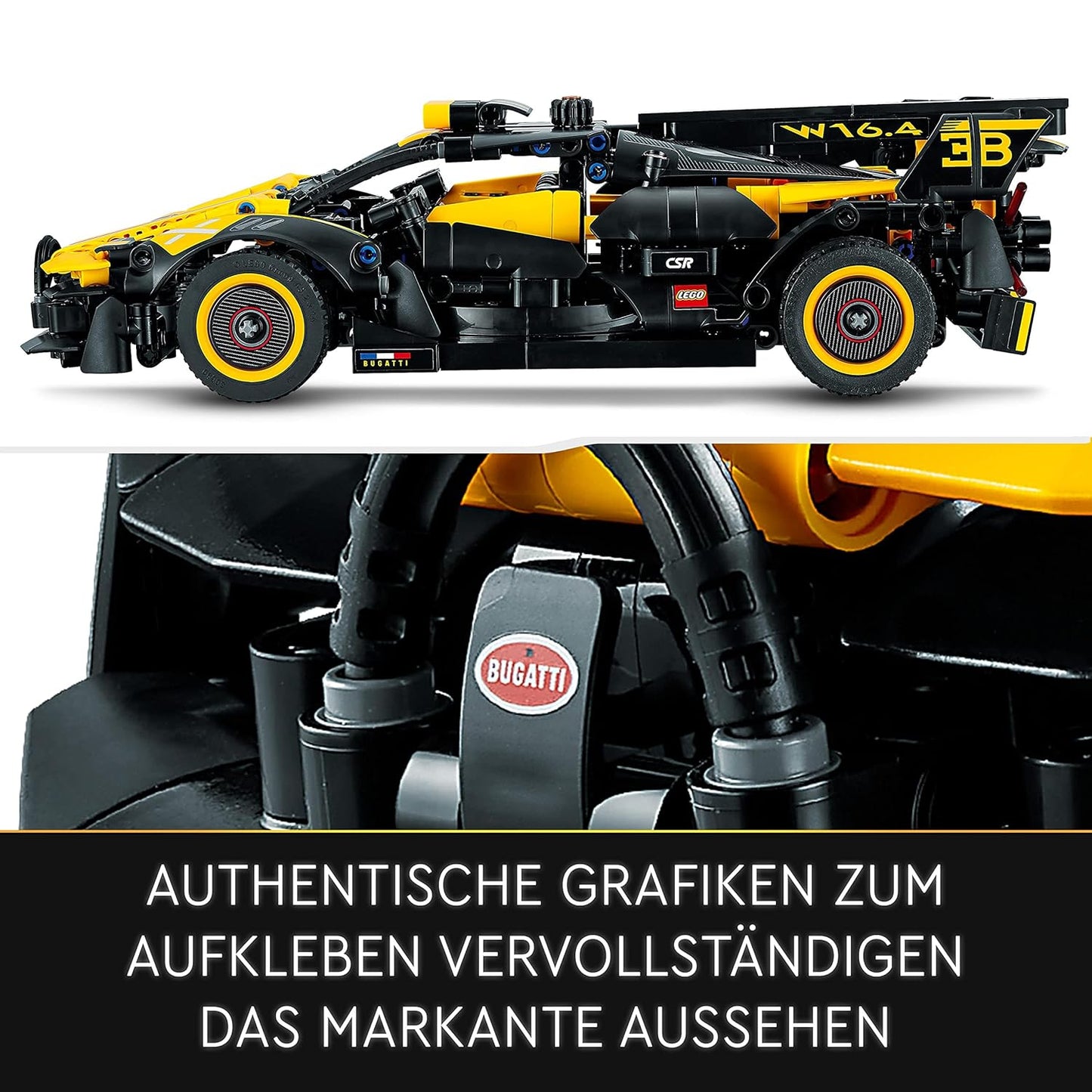 LEGO Technic Bugatti Bolide 42151 Building Toy Set (905 Pcs),Multicolor | 9 Years+