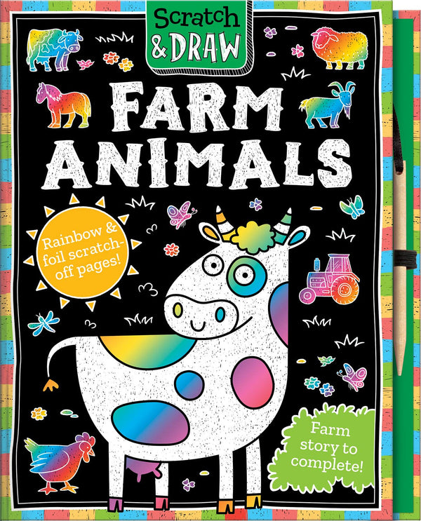 Scratch and Draw: Farm Animals | 5 Years & Up