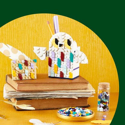 LEGO DOTS Hedwig Pencil Holder 41809 DIY Craft Kit (518 Pieces) - 6+Yrs