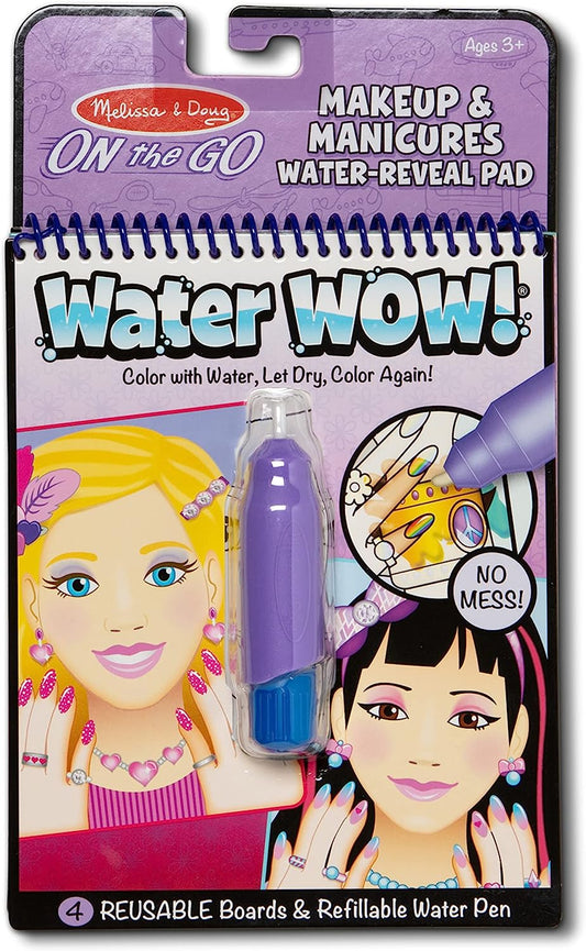 Water Wow! Make up & Manicures - Reusable Water-Reveal Colouring Activity Pad
