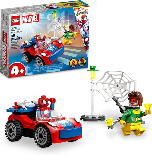 LEGO Marvel Spider-Man's Car and Doc Ock with Glow in the Dark pcs - Ages 4+