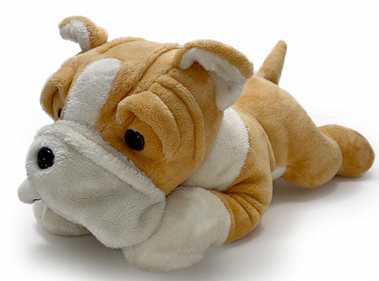 Mirada 42 Lying Dog Soft Toy - Brown