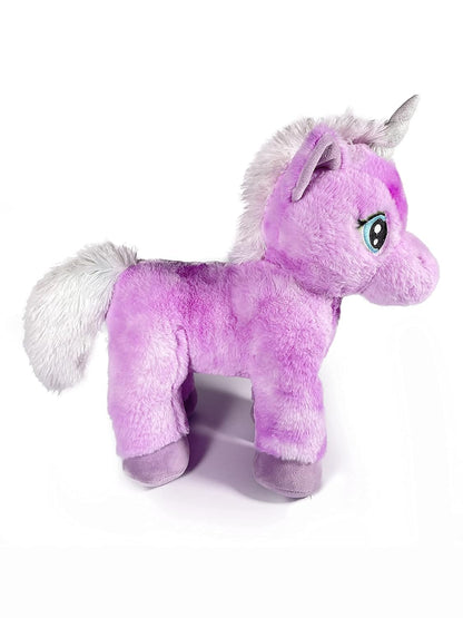Mirada 32cm Standing Unicorn With Glitter Horn - Purple
