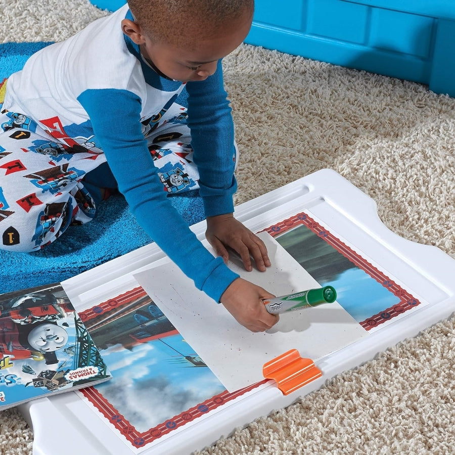 STEP2 THE TRAIN TANK ENGINE  2-IN-1 TOY BOX & ART LID | Special Offer Get 1 Free Interactive Toy with Purchase