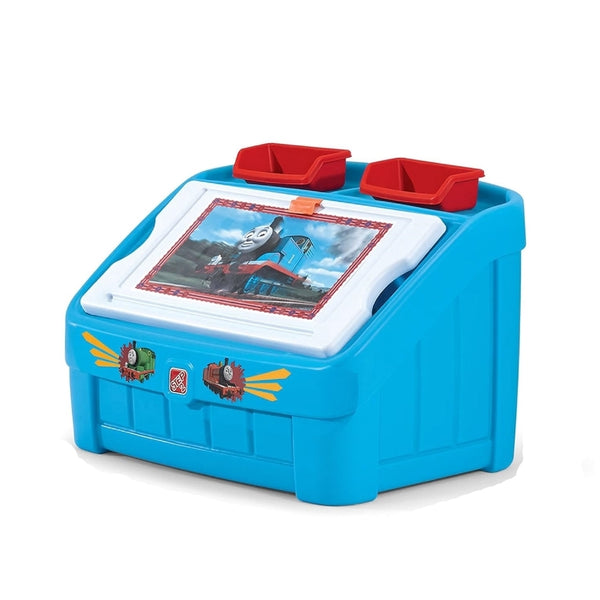 STEP2 THE TRAIN TANK ENGINE  2-IN-1 TOY BOX & ART LID | Special Offer Get 1 Free Interactive Toy with Purchase