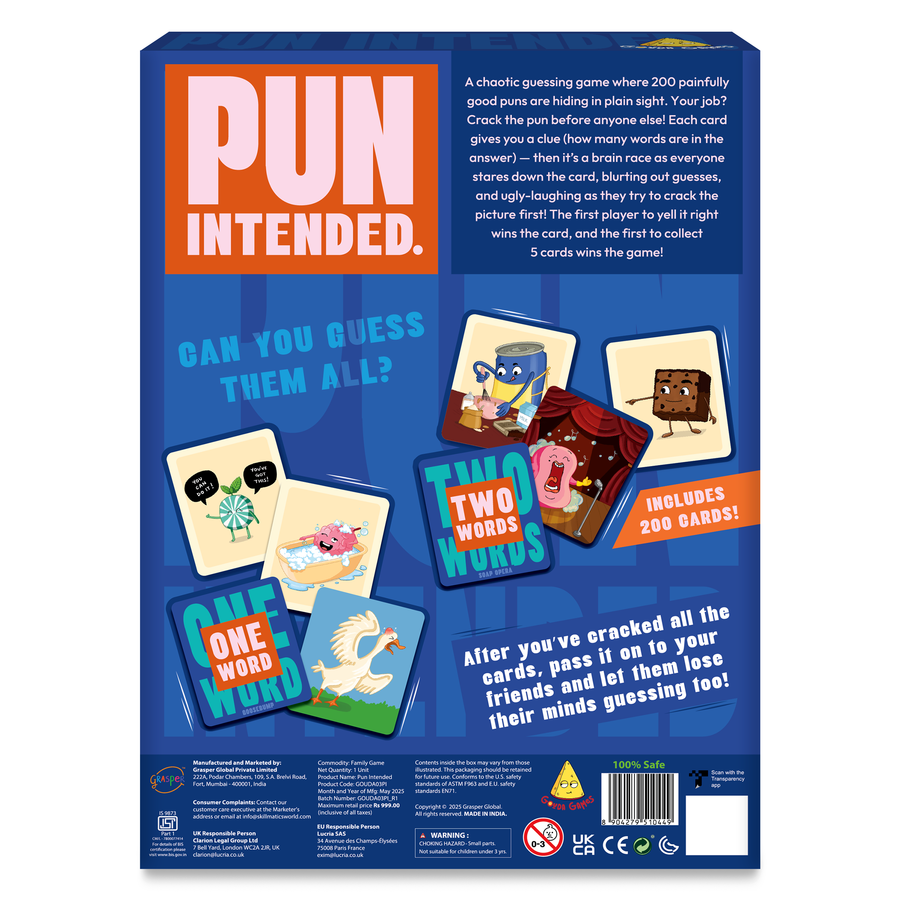 Pun Intended | 10 Years+ | 2-10 Game Players