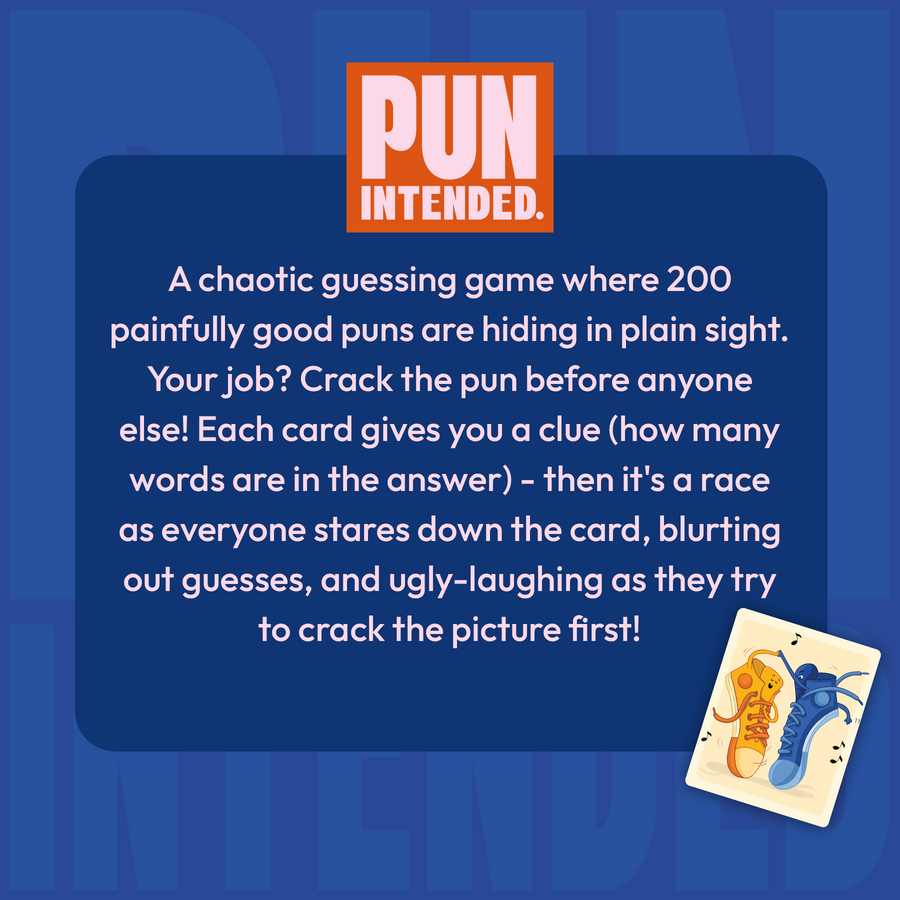 Pun Intended | 10 Years+ | 2-10 Game Players