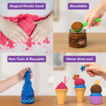 Skillmatics Sandeezy | Ice Cream Parlour | 3 Years + | Sand Kit for Kids