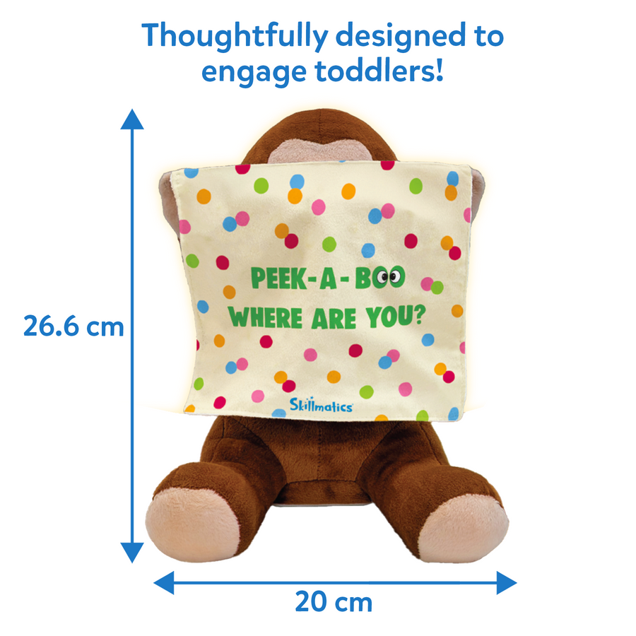 Peek-a-boo Monkey Mischief | 12 months+ 1 Battery-Operated Interactive Plush Toy