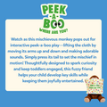 Peek-a-boo Monkey Mischief | 12 months+ 1 Battery-Operated Interactive Plush Toy
