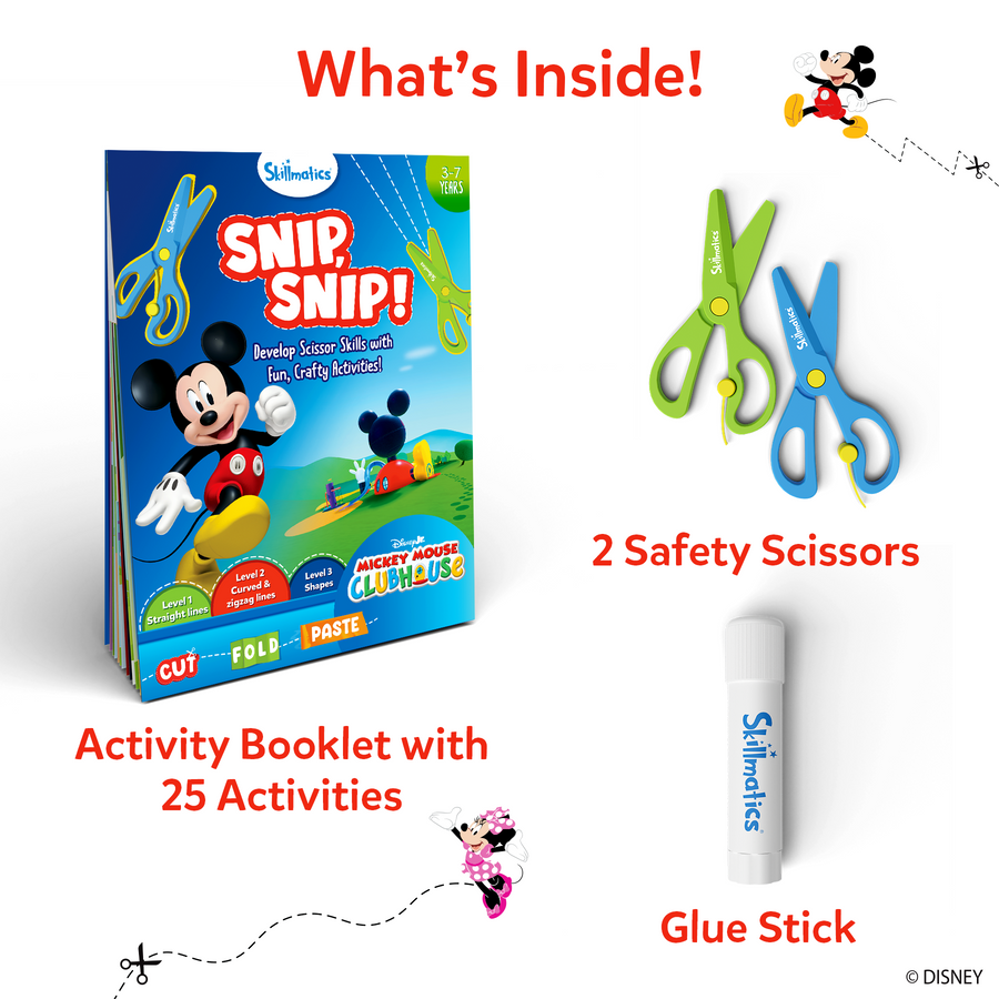 Snip Snip | Mickey Clubhouse | 3 Years+ Crafting Activity Kit