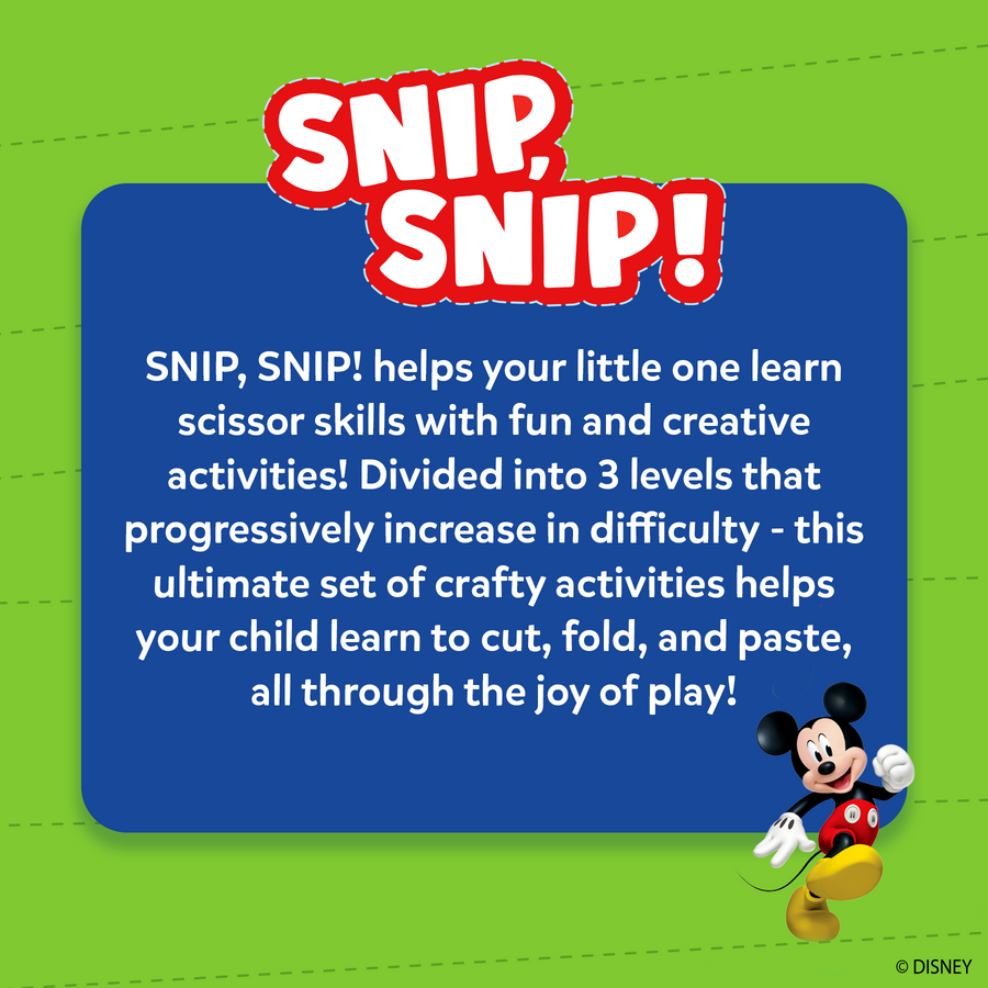 Snip Snip | Mickey Clubhouse | 3 Years+ Crafting Activity Kit