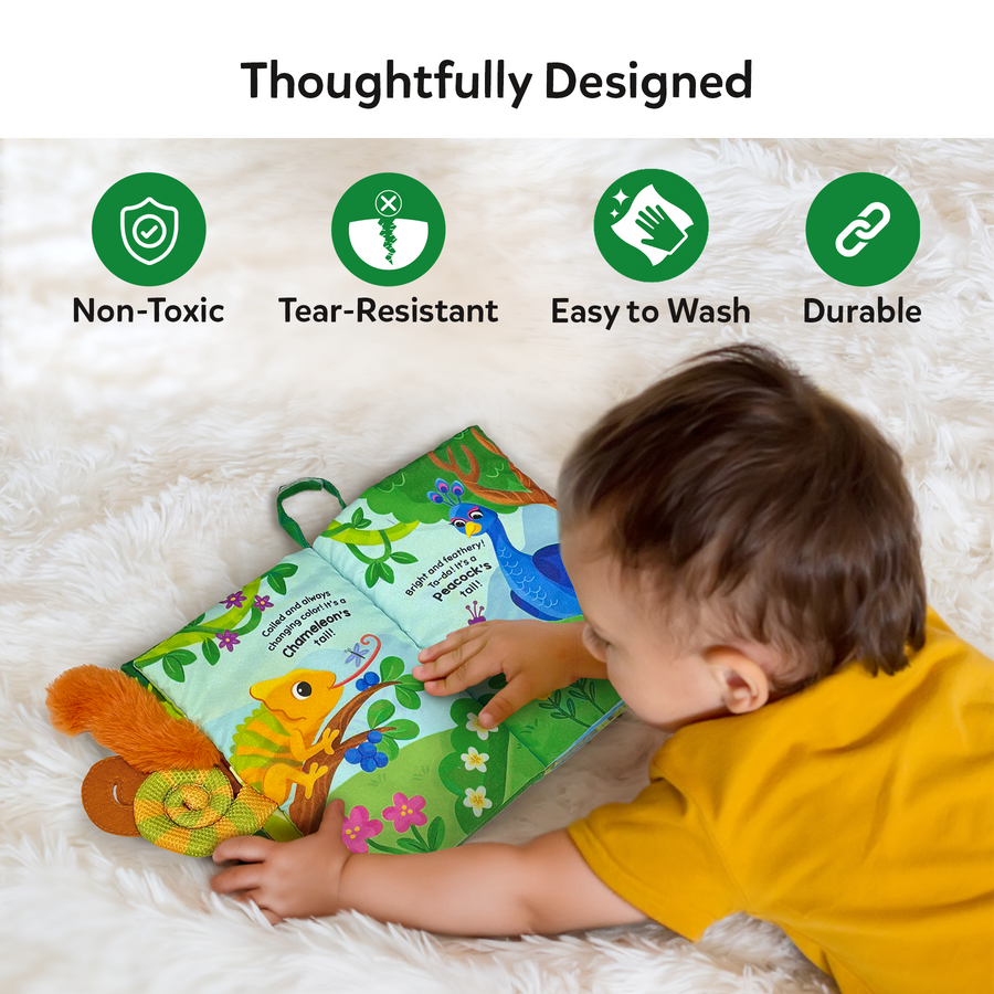 Whose Tail Is That? | 6 Months + Soft Sensory Book