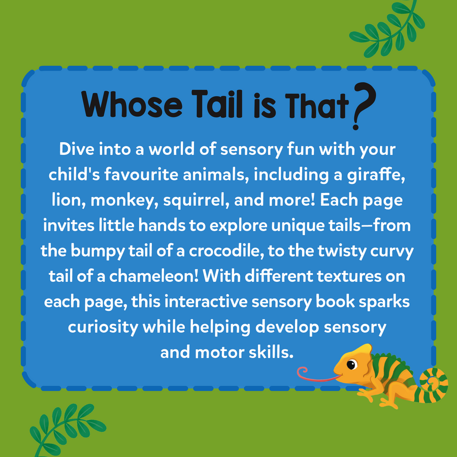 Whose Tail Is That? | 6 Months + Soft Sensory Book