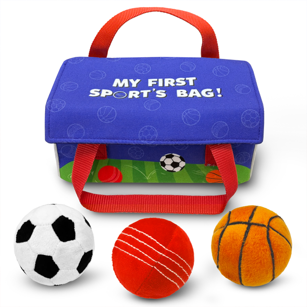 My First Sports Bag | 6 months & Up | Soft Plush Balls for Babies & Toddlers