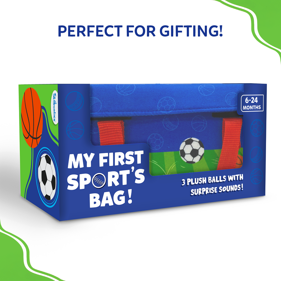 My First Sports Bag | 6 months & Up | Soft Plush Balls for Babies & Toddlers