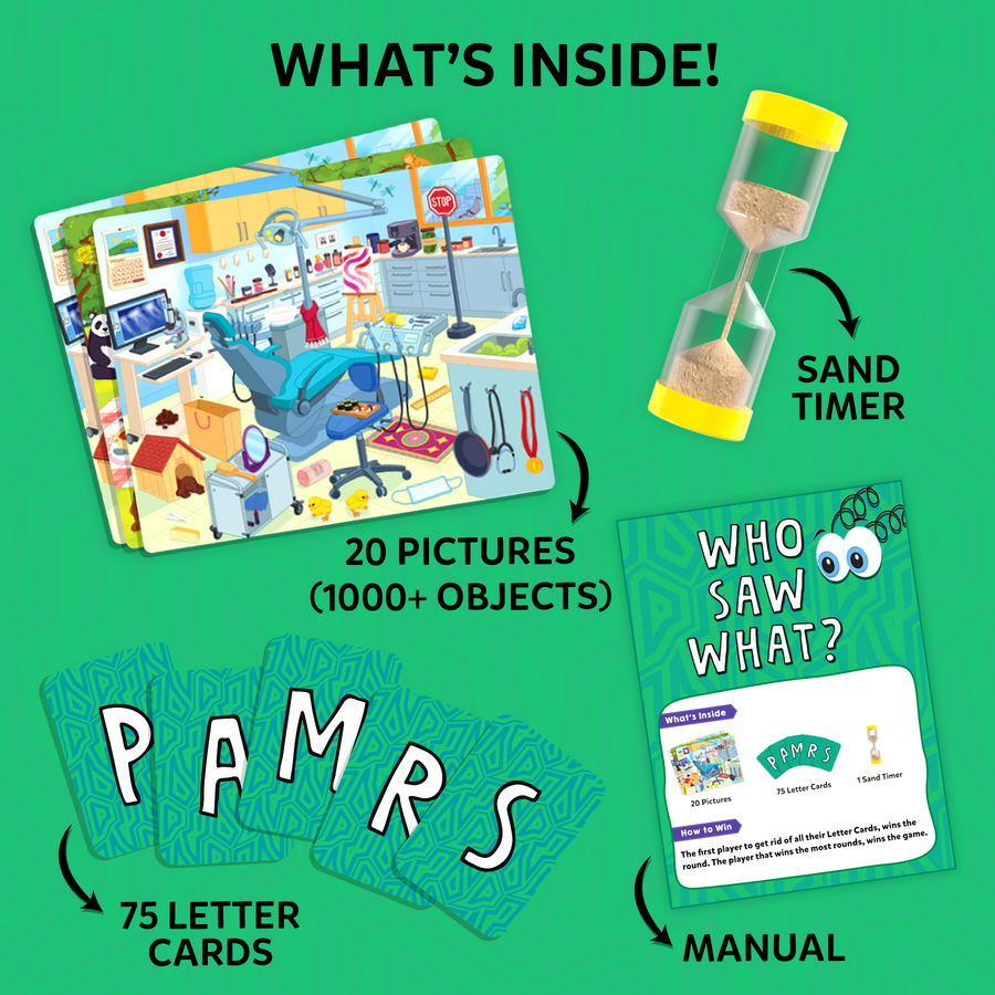 Who Saw What? | 7-99 Years | 3-6 Player Game