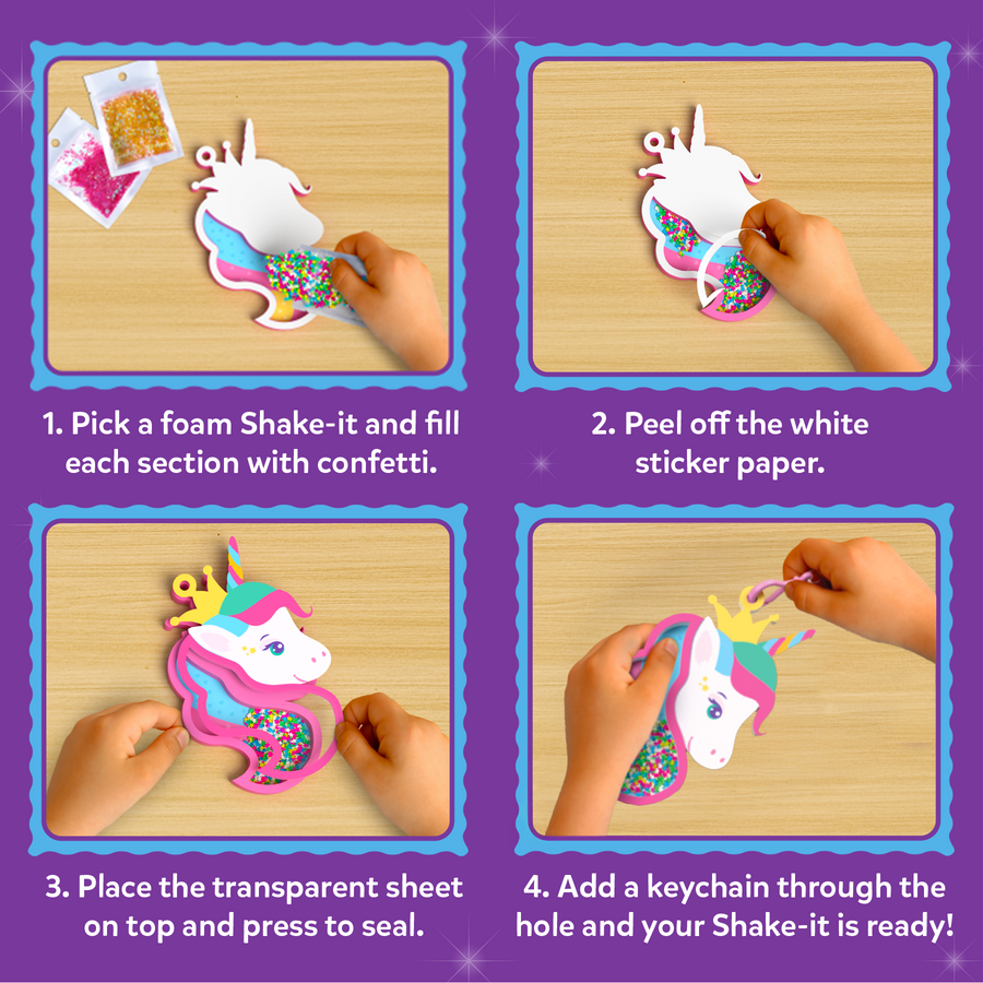 Shake it’s | Unicorn & Princess | 4 Years + | Keychain Making