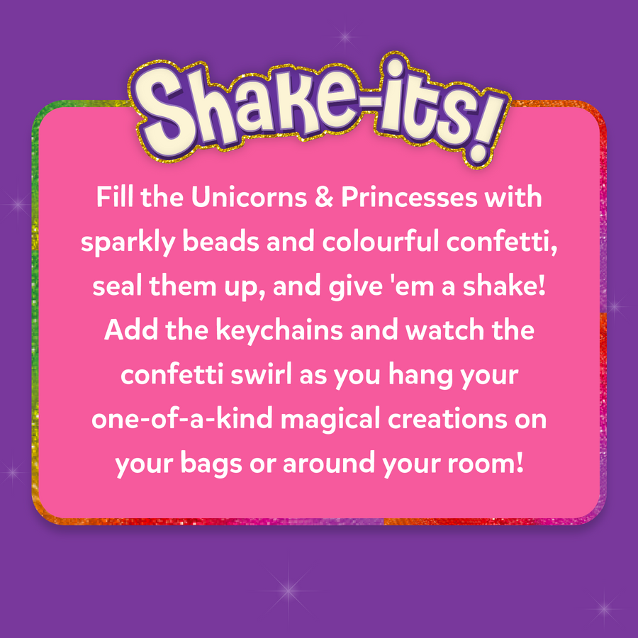 Shake it’s | Unicorn & Princess | 4 Years + | Keychain Making