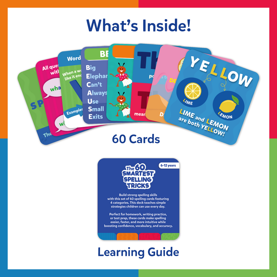 The 60 Smartest Spelling Tricks | 6 Years+ Spelling Cards