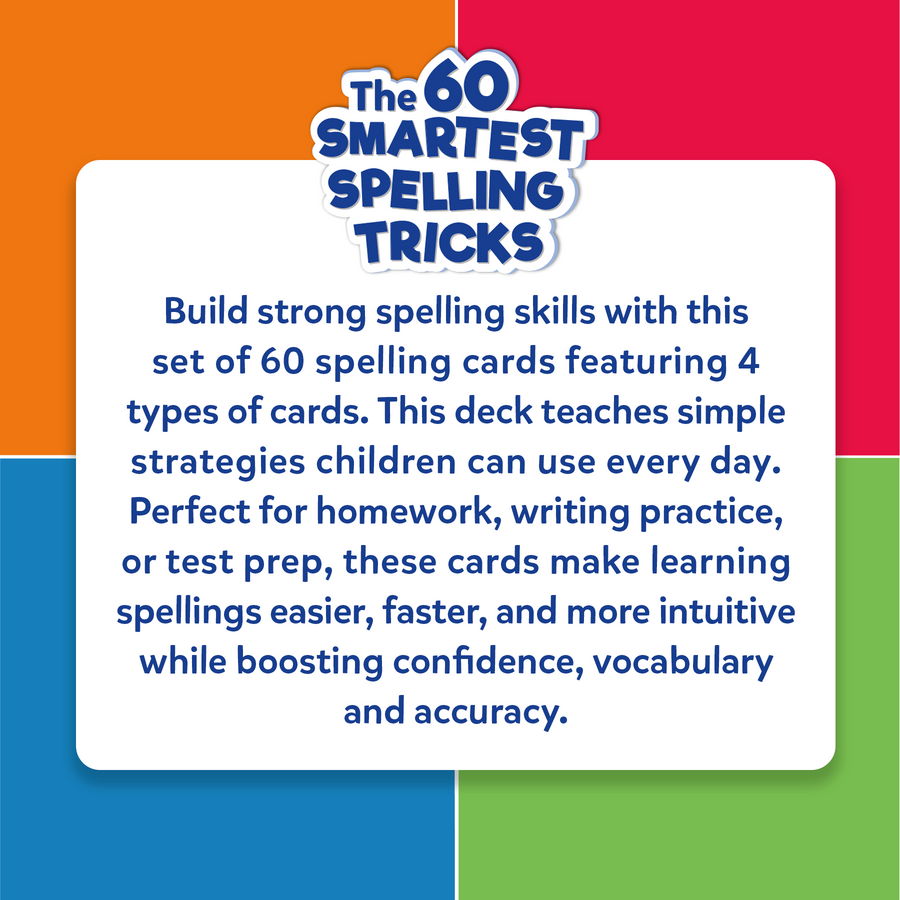 The 60 Smartest Spelling Tricks | 6 Years+ Spelling Cards