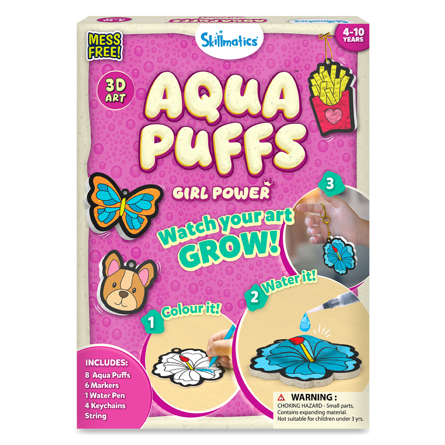 Aqua Puffs - Girl Power | 4Years+ Keychain Making Kit