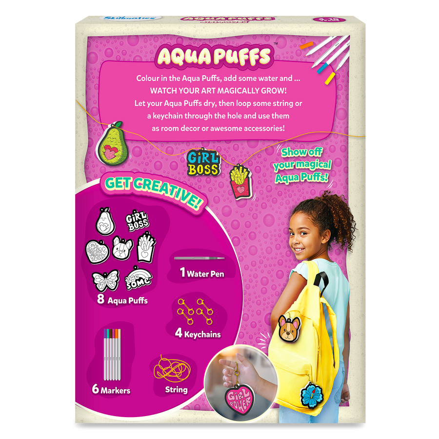 Aqua Puffs - Girl Power | 4Years+ Keychain Making Kit