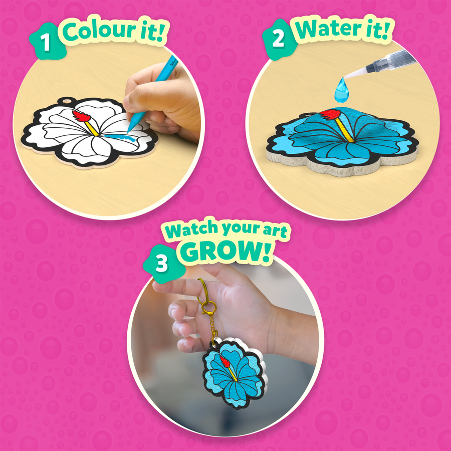 Aqua Puffs - Girl Power | 4Years+ Keychain Making Kit