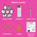 Aqua Puffs - Girl Power | 4Years+ Keychain Making Kit