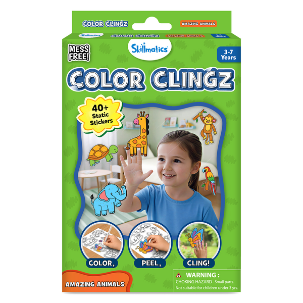 Color Clingz - Amazing Animals | 3Years+ Window Stickers Activity Kit